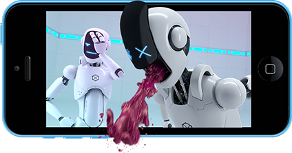 Download the Dextrobot app to see a robot experiencing the side effects of DXM abuse